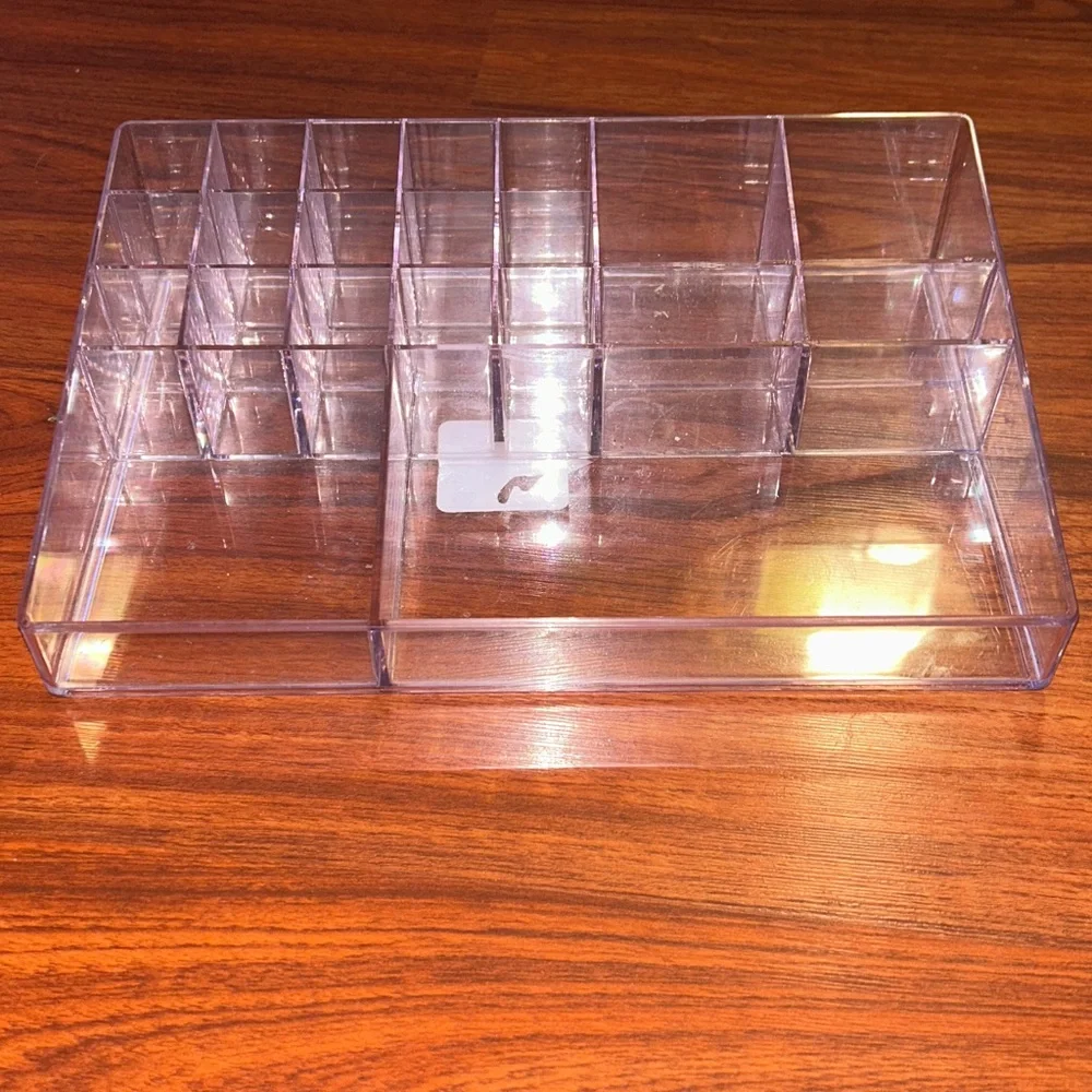 Made By Design XL Clear Acrylic Mixed Cosmetic Organizer 8”x 2.90”x 12.80”